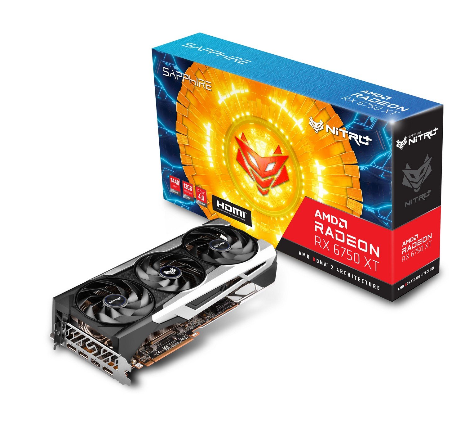 Продать Видеокарта Sapphire Radeon RX 6750 XT Nitro+ 12288MB (11318-01-20G)  по Trade-In интернет-магазине Телемарт - Киев, Днепр, Украина