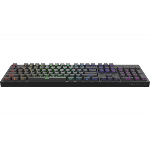 Фото Клавиатура Dark Project Pro KD104A PBT Gateron Optical 2.0 Red (DP-KD-104A-006310-GRD) Black