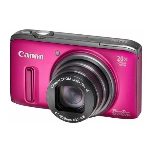 Купить Цифровые фотоаппараты Canon PowerShot SX240 HS Pink - цена в Харькове, Киеве, Днепре, Одессе
в интернет-магазине Telemart фото