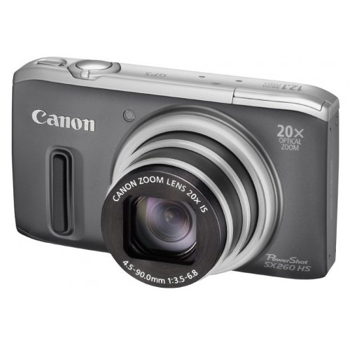Купить Цифровые фотоаппараты Canon PowerShot SX260 HS Grey - цена в Харькове, Киеве, Днепре, Одессе
в интернет-магазине Telemart фото