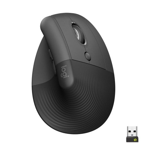 Купить Мышка Logitech Lift Vertical Ergonomic (910-006473) Graphite/Black - цена в Харькове, Киеве, Днепре, Одессе
в интернет-магазине Telemart фото