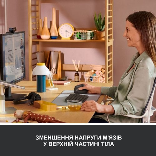 Купить Мышка Logitech Lift Vertical Ergonomic (910-006473) Graphite/Black - цена в Харькове, Киеве, Днепре, Одессе
в интернет-магазине Telemart фото