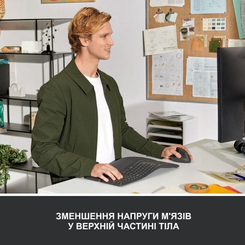 Купить Мышка Logitech Lift Left Vertical Ergonomic (910-006474) Graphite/Black - цена в Харькове, Киеве, Днепре, Одессе
в интернет-магазине Telemart фото