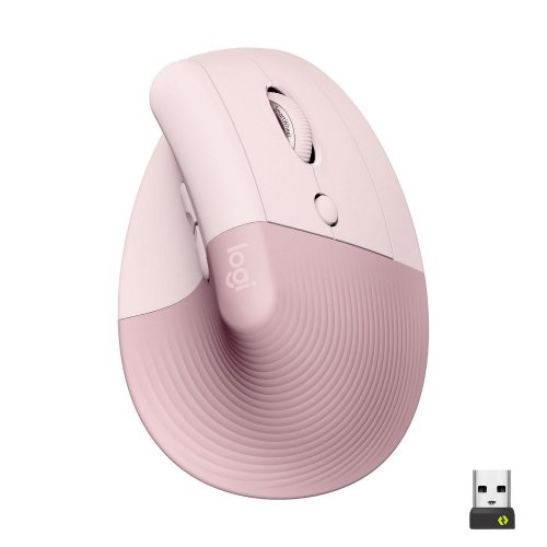 Купити Миша Logitech Lift Vertical Ergonomic (910-006478) Rose - ціна в Києві, Львові, Вінниці, Хмельницькому, Франківську, Україні | інтернет-магазин TELEMART.UA фото