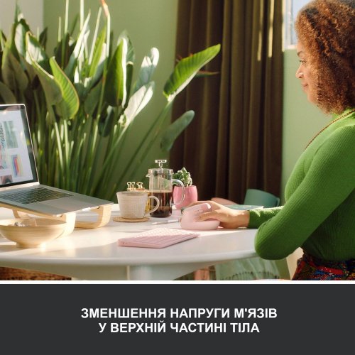 Купити Миша Logitech Lift Vertical Ergonomic (910-006478) Rose - ціна в Києві, Львові, Вінниці, Хмельницькому, Франківську, Україні | інтернет-магазин TELEMART.UA фото