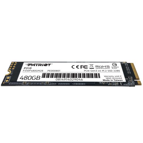 Photo SSD Drive Patriot P310 480GB M.2 (2280 PCI-E) NVMe x4 (P310P480GM28)