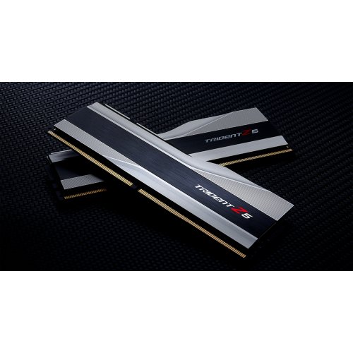Photo RAM G.Skill DDR5 32GB (2x16GB) 6000 Mhz Trident Z5 Silver (F5-6000J3636F16GX2-TZ5S)