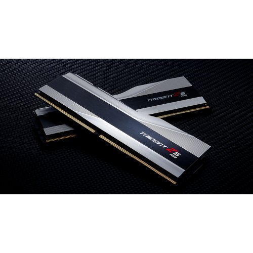 Фото ОЗП G.Skill DDR5 32GB (2x16GB) 5600 Mhz Trident Z5 RGB Silver (F5-5600J3636C16GX2-TZ5RS)