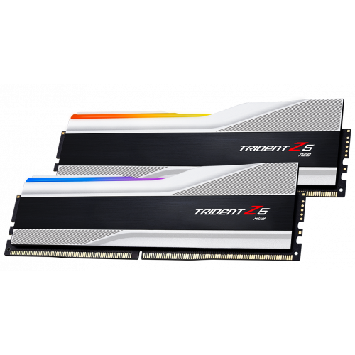Photo RAM G.Skill DDR5 32GB (2x16GB) 6000 Mhz Trident Z5 RGB Silver (F5-6000J3636F16GX2-TZ5RS)
