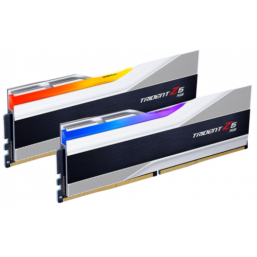 Фото ОЗП G.Skill DDR5 32GB (2x16GB) 6000 Mhz Trident Z5 RGB Silver (F5-6000J3636F16GX2-TZ5RS)