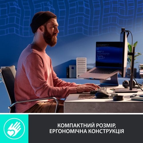 Купити Клавіатура Logitech MX Mechanical Mini Minimalist Wireless Illuminated (920-010782) Graphite - ціна в Києві, Львові, Вінниці, Хмельницькому, Франківську, Україні | інтернет-магазин TELEMART.UA фото