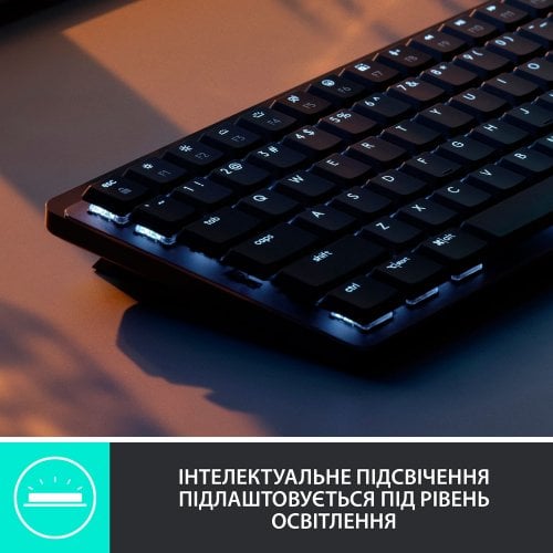 Купити Клавіатура Logitech MX Mechanical Mini Minimalist Wireless Illuminated (920-010782) Graphite - ціна в Києві, Львові, Вінниці, Хмельницькому, Франківську, Україні | інтернет-магазин TELEMART.UA фото