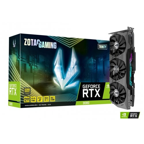 Продати Відеокарта Zotac Gaming GeForce RTX 3080 Trinity 12288MB (ZT-A30820D-10PLHR) LHR за Trade-In у інтернет-магазині Телемарт - Київ, Дніпро, Україна фото