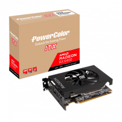 Фото Видеокарта PowerColor Radeon RX 6400 ITX 4096MB (AXRX 6400 4GBD6-DH)