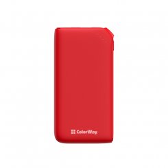 Powerbank ColorWay 10000mAh 18W (CW-PB100LPE3RD-PD) Red