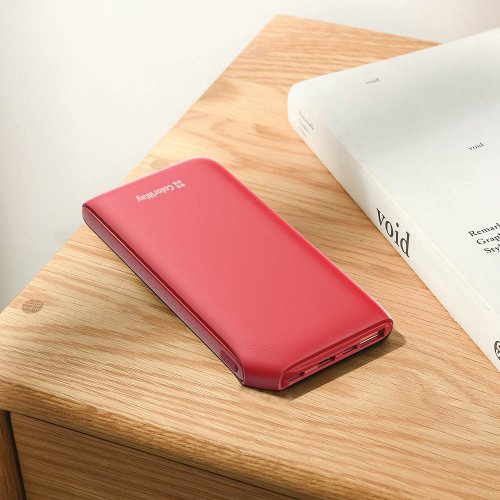 Powerbank ColorWay 10000mAh 18W (CW-PB100LPE3RD-PD) Red купити в Україні: Київ, Львів, Хмельницький, Тернопіль, Івано-Франківськ | Низька ціна, відгуки, характеристики від TELEMART фото