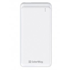 Powerbank ColorWay 10000 mAh 10W Slim (CW-PB100LPF2WT) White