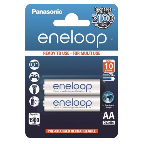 

Panasonic Eneloop AA 1900 2BP mAh NI-MH (BK-3MCCE/2BE)