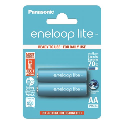 

Panasonic Eneloop Lite AA 950 2BP mAh NI-MH (BK-3LCCE/2BE)