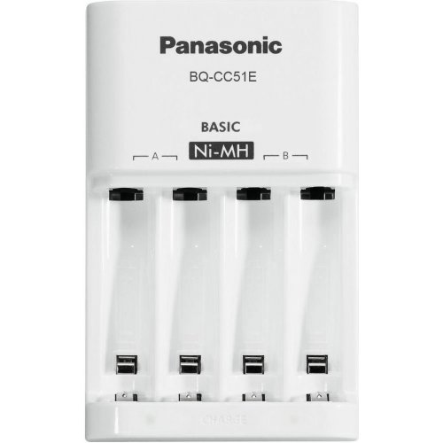 Зарядний пристрій Panasonic Basic Charger New + Eneloop 4AAA 750 mAh NI-MH (K-KJ51MCC04E) купити в Україні: Київ, Львів, Хмельницький, Тернопіль, Івано-Франківськ | Низька ціна, відгуки, характеристики від TELEMART фото