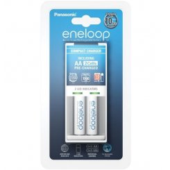 Зарядний пристрій Panasonic Compact Charger+ Eneloop 2AA 1900 mAh (K-KJ50MCC20E)