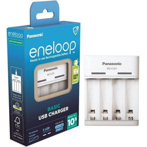 Купити Зарядний пристрій Panasonic Basic USB Charger (BQ-CC61USB) - ціна в Києві, Львові, Вінниці, Хмельницькому, Франківську, Україні | інтернет-магазин TELEMART.UA фото