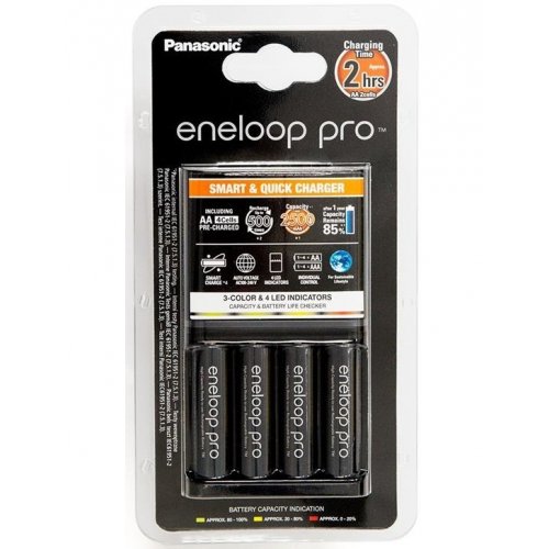 

Panasonic Smart-Quick Charger+Eneloop Pro 4AA 2500 mAh NI-MH (K-KJ55HCD40E)