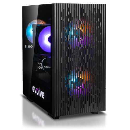 Продать Игровой ПК EVOLVE CyberPart Bronze H+ (EVCP-BHR560G-16S480H1TBK) Black по Trade-In интернет-магазине Телемарт - Киев, Днепр, Украина фото