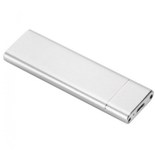 Купити Зовнішня кишеня T-Adapter M.2 - USB Type-C (S1013) Silver - ціна в Києві, Львові, Вінниці, Хмельницькому, Франківську, Україні | інтернет-магазин TELEMART.UA фото