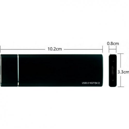 Купити Зовнішня кишеня T-Adapter M.2 USB 3.0 (S1001) Black - ціна в Києві, Львові, Вінниці, Хмельницькому, Франківську, Україні | інтернет-магазин TELEMART.UA фото