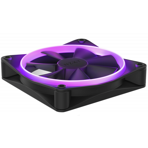 Купить Кулер для корпуса NZXT F140 RGB (RF-R14SF-B1) Black с проверкой совместимости: обзор, характеристики, цена в Киеве, Днепре, Одессе, Харькове, Украине | интернет-магазин TELEMART.UA фото