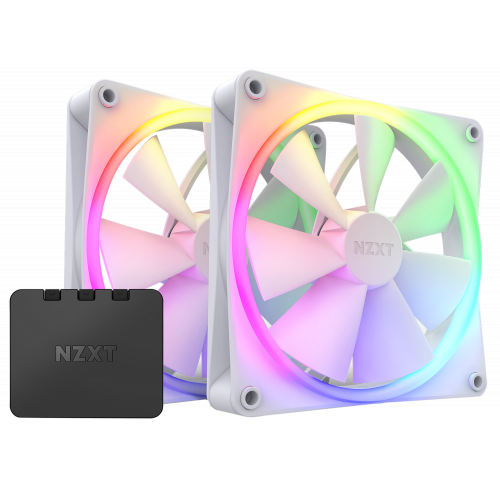 Купить Набор кулеров для корпуса NZXT F140 RGB Twin Pack (RF-R14DF-W1) White с проверкой совместимости: обзор, характеристики, цена в Киеве, Днепре, Одессе, Харькове, Украине | интернет-магазин TELEMART.UA фото