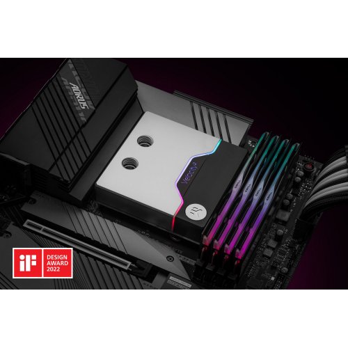 Купити Водоблок EKWB EK-Quantum Velocity D-RGB - 1700 Nickel + Satin Titanium (3831109861646) - ціна в Києві, Львові, Вінниці, Хмельницькому, Франківську, Україні | інтернет-магазин TELEMART.UA фото