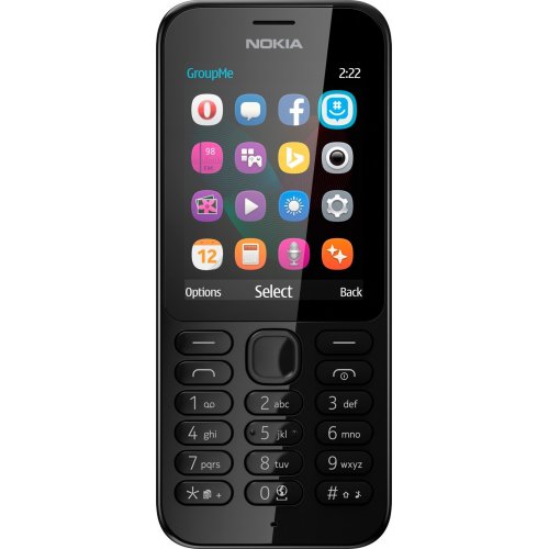 Купить Мобильный телефон Nokia 222 Dual SIM Black - цена в Харькове, Киеве, Днепре, Одессе
в интернет-магазине Telemart фото