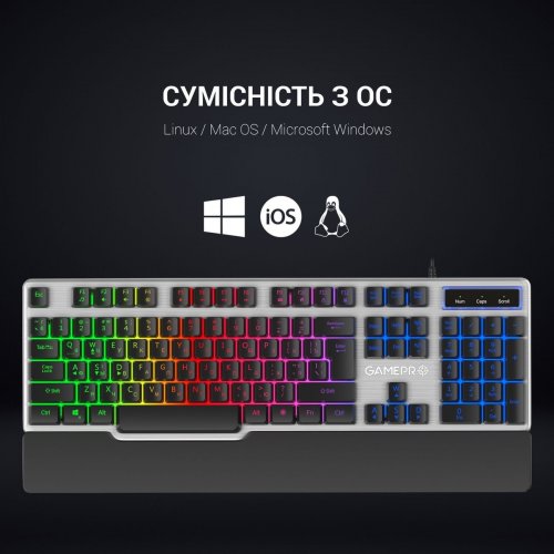 Фото Клавиатура GamePro Stinger (GK599) Gray