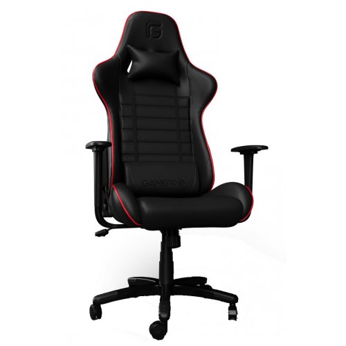 Ігрове крісло GamePro Rush (GC-575-Black-Red) Black/Red купити в Україні: Київ, Львів, Хмельницький, Тернопіль, Івано-Франківськ | Низька ціна, відгуки, характеристики від TELEMART фото