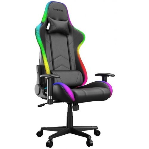 Игровое кресло GamePro Hero RGB (GC-700-Black) Black купить в Украине: Киев, Днепр, Харьков, Одесса  | Низкая цена, отзывы, характеристики от TELEMART фото