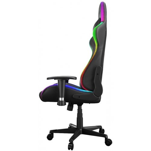 Игровое кресло GamePro Hero RGB (GC-700-Black) Black купить в Украине: Киев, Днепр, Харьков, Одесса  | Низкая цена, отзывы, характеристики от TELEMART фото
