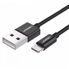 Кабель Ugreen US155 USB 2.0 to Lightning 2.4A 2m (80823) Black