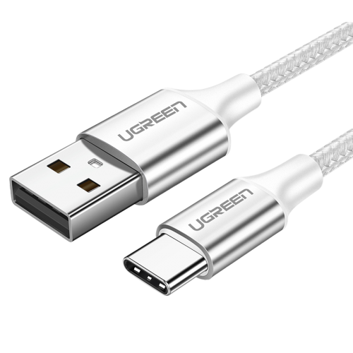 Купити Кабель Ugreen US288 USB 2.0 to USB Type-C 3.0A (18W) 2m (60133) White - ціна в Києві, Львові, Вінниці, Хмельницькому, Франківську, Україні | інтернет-магазин TELEMART.UA фото