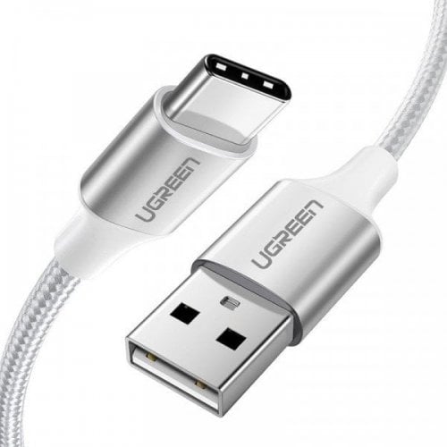 Купити Кабель Ugreen US288 USB 2.0 to USB Type-C 3.0A (18W) 2m (60133) White - ціна в Києві, Львові, Вінниці, Хмельницькому, Франківську, Україні | інтернет-магазин TELEMART.UA фото