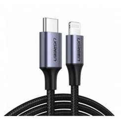 Кабель Ugreen US304 USB 2.0 Type-C to Lightning 3.0A (60W) 1.5m (60760) Black