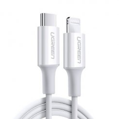 Кабель Ugreen US171 USB 2.0 Type-C to Lightning 3.0A 2m (60749) White