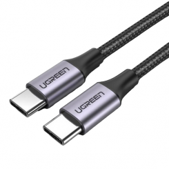 Кабель Ugreen US261 USB 2.0 Type-C to USB Type-C 3.0A (60W) 1m (50150) Black