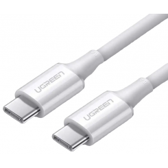 Кабель Ugreen US300 USB 2.0 Type-C to USB Type-C 5.0A (100W) 1m (60551) White