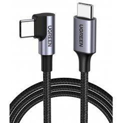 Кабель Ugreen US255 USB 2.0 Type-C to USB Type-C Angled 3.0A (60W) 2m (50125) Black