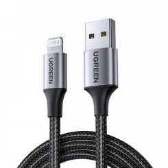 Кабель Ugreen US199 USB to Lightning 2.4A 1m (60156) Black
