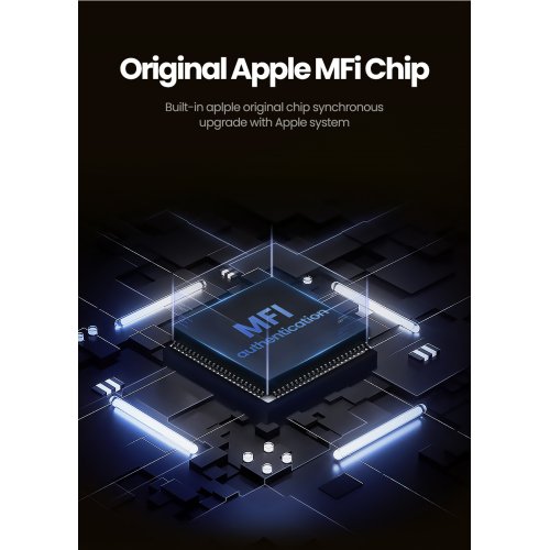 Кабель Ugreen US199 USB to Lightning 2.4A 1m (60156) Black купити в Україні: Київ, Львів, Хмельницький, Тернопіль, Івано-Франківськ | Низька ціна, відгуки, характеристики від TELEMART фото