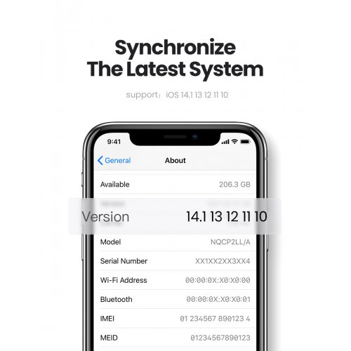 Кабель Ugreen US199 USB to Lightning 2.4A 1m (60156) Black купити в Україні: Київ, Львів, Хмельницький, Тернопіль, Івано-Франківськ | Низька ціна, відгуки, характеристики від TELEMART фото