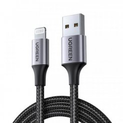 Кабель Ugreen US199 USB to Lightning 2.4A 2m (60158) Black